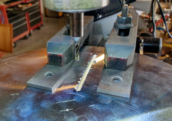 MIlling the clock hand slot