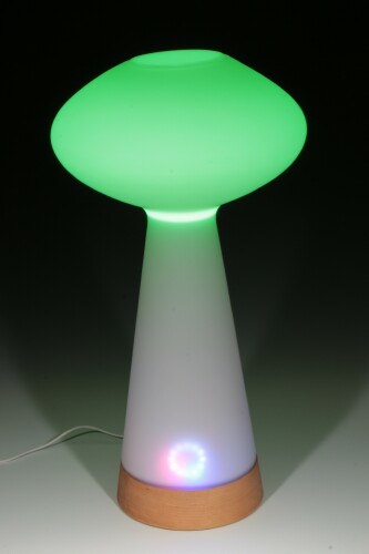 Mushroom Zoom clock lamp