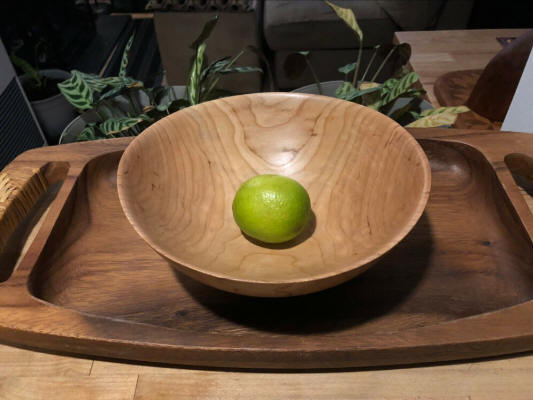 cherry wood bowl