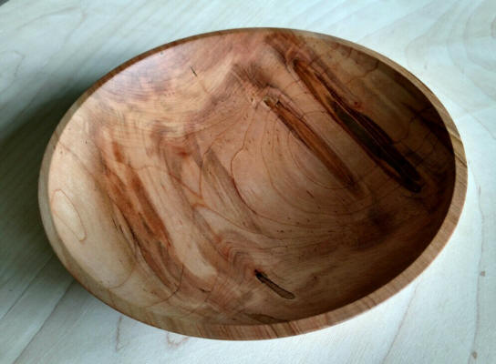 Spalted maple bowl