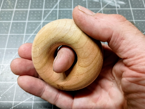 donut in hand