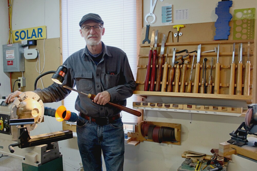 Guy with lathe