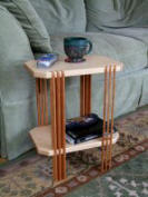 small couch table with coffee cup on it