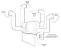 HRV system diagram showing frost protection damper