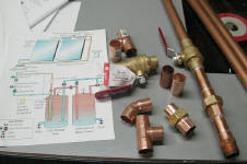 Copper pipe parts and sub-assemblies