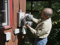 New double electric meter for solar installation