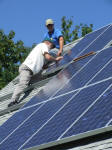 Securing solar panel