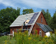 Installing the 7th solar panel