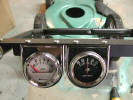 Volt and Amp gauges on handle bar