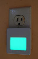 electroluminescent night light in outlet