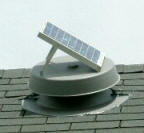 solar attic vent on roof