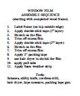 film assembly sequence list